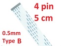 Flex páska FPC FFC VW-1 AWM 20624 80C 60V 5cm 4pin