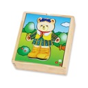 Viga 56403 Dress up puzzle Medvedík - dievčatko