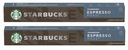 2x 57g STARBUCKS Espresso pražená káva 10 kapsúl