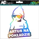 Nálepka na okno ARTHUR ON BOARD HOLOGRAM