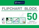 Podložka na flipchart A1, hladká, 50 listov, Interd