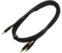 Signálny kábel 1x Stereo mini jack - 2x RCA 1,5 m