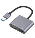 Adaptér USB-A 3.0 na HDMI VGA JACK 2K