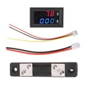 PANELOVÝ VOLTMETER A AMPÉROMER 100V 50A + SHANT