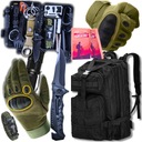 TAKTICKÉ RUKAVICE KHAKI SURVIVAL ASG SCOUT L + SURVIVAL SET 32V1