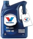 VALVOLINE ALL CLIMATE 10W40 ACEA A3/B4 4L