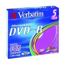 Verbatim DVD-R, farebný, 43557, 4,7 GB, 16x, slim bo