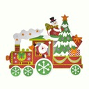 VIANOČNÁ DEKORÁCIA LED lampa SANTA TRAIN USB