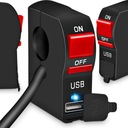 SPÍNAČ SPÍNAČ NABÍJAČKU NA MOTORKU LED USB 2A