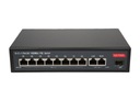 POE switch 8xPOE1Gb/s 135W SFP HI-POE pre IP kamery