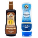 Australian Gold SPF 15 Spray Gel bronzer 237 ml + balzam po opaľovaní 227 g