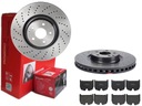 BREMBO PREDNÉ DISKY, DESTIČKY, MERCEDES SL R230 360MM