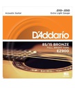 Gitarové struny D'Addario 85/15 Bronze 10-50 EZ900