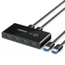 UGREEN SWITCH BOX KVM SPÍNAČ USB 2x4 USB 3.0 ADAPTÉR NA PRENOS DÁT