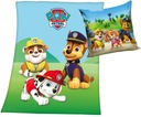 Veľká fleecová deka a kockovaný vankúš PAW PATROL 130x160 Paw Dogs Materské školy