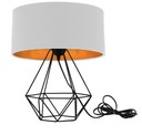 DRÔTENÁ STOLNÁ LAMPA, ZRKADLOVÉ TIIETO, 35 cm