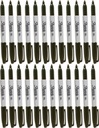 Sharpie Fine Permanent Marker Black F 1,0 mm x 24