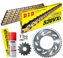 DID SUN DRIVE SET GOLD YAMAHA XT660R 04-15