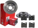 BREMBO ZADNÉ DISKY, DESTIČKY, MERCEDES W210 W202 R170