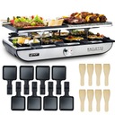 Elektrický GRIL 4v1 Raclette YOER 1400W 8 osôb