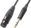 XLR signálový kábel (f) - Jack 6,3 stereo 1,5 m