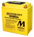 Motobatt gélová batéria 12V 19AH 250A MBTX16U YTX16 Moto Quad ATV