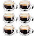 KÁVA ČAJ LATTE GLASS 6 x 300 ml pohár