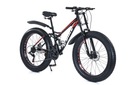 Bicykel 17 FAT BIKE 2x Tlmič 21 prevodov Koleso SHIMANO 26 FARIEB DOPLNKY