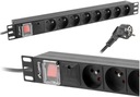 RACK POWER STRIP 19 palcový 1U 8X 230V PL 2M