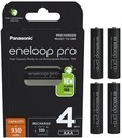 4x Eneloop Pro 930mAh AAA R3 batéria + box