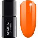 SEMILAC HYBRID POLISH 566 NEON ORANGE 7ML