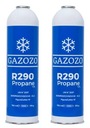 2 x chladivo plyn propán R290 370 g 750 ml SET