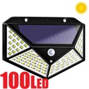 Solárna lampa 100LED pohybový senzor súmraku lampa