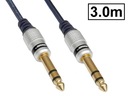 JACK 6.3/3P TRS kábel plug-to-plug VITALCO 3m