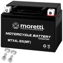 MORETTI YTX4L-BS GELOVÁ BATÉRIA 12V 4Ah MOTOCYKLOVÝ SKÚTER MOTOR QUAD