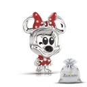 STRIEBORNÉ KARÁLKY MICKEY MOUSE BEAD SO STUŽKOU 925