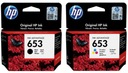 2x originálny atrament HP 653 pre DeskJet Plus 6075 6475