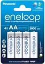 BATÉRIE PANASONIC ENELOOP R6 AA 2000mAh EKOLOGICKÉ JAPONSKO 4 ks