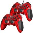 SET 2x GAMEPAD GENESIS KÁBLOVÁ PC VIBRAČNÁ PODLOŽKA