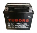 GELOVÁ batéria Tuborg YTX5L-BS GEL 12V 4Ah 100A P+ NÁHRADA ZA YUASA VARTA