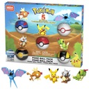 MEGA CONSTRUX POKEMON BLOCKS POKE BALL 5 BACK TRAINER SET 118 ELEMENTS