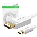 UZELENÝ KÁBEL USB-C NA DISPLAYPORT THUNDERBOLT 4K 60HZ 2K 144HZ 1,5M