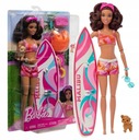 Bábika Barbie Malibu Surfboard - Pes a doplnky HPL69