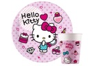 Sada Hello Kitty narodeninových pohárov + tanierov