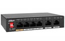 POE SWITCH PFS3006-4ET-60-V2 4 POE PORTY DAHUA 4 IP kamery