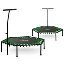 FITNESS TRAMPOLÍNA S RÚČKOU 127 CM NEO-SPORT - ŠESTIHRANNÁ ZELENÁ