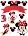 SUGAR PRINT Minnie Mouse na tortu