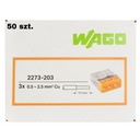 WAGO RÝCHLOSPOJKA 3x0,5-2,5mm2 2273-203 50 ks