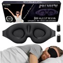 3D PREMIUM SLEEPING MASK Masky SLEEPING EYEPADAD Pohodlné mäkké