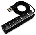 Unitek Y-2160 USB hub 7xUSB 2.0 čierny